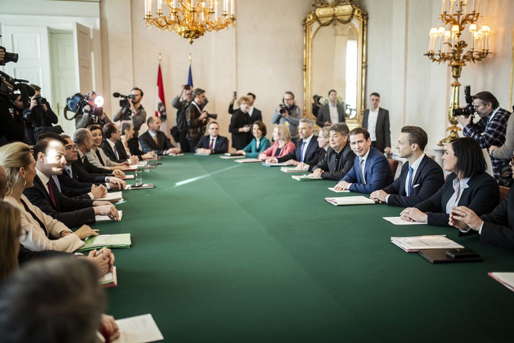 Bundeskanzleramt 1. Ministerrat der Regierung Kurz II., Bundeskanzleramt, Vienna (AT), 08.01.2020, Foto: Arno Melicharek